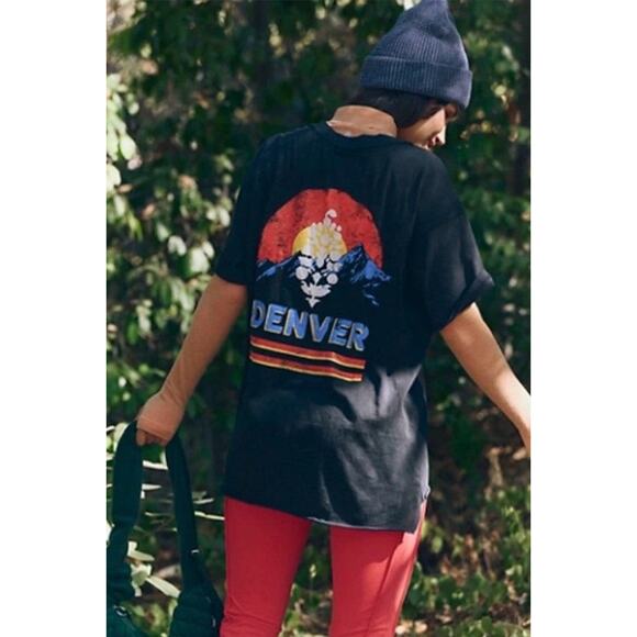 Free People Movement “DENVER” Oversized Tee - S - Picture 1 of 4